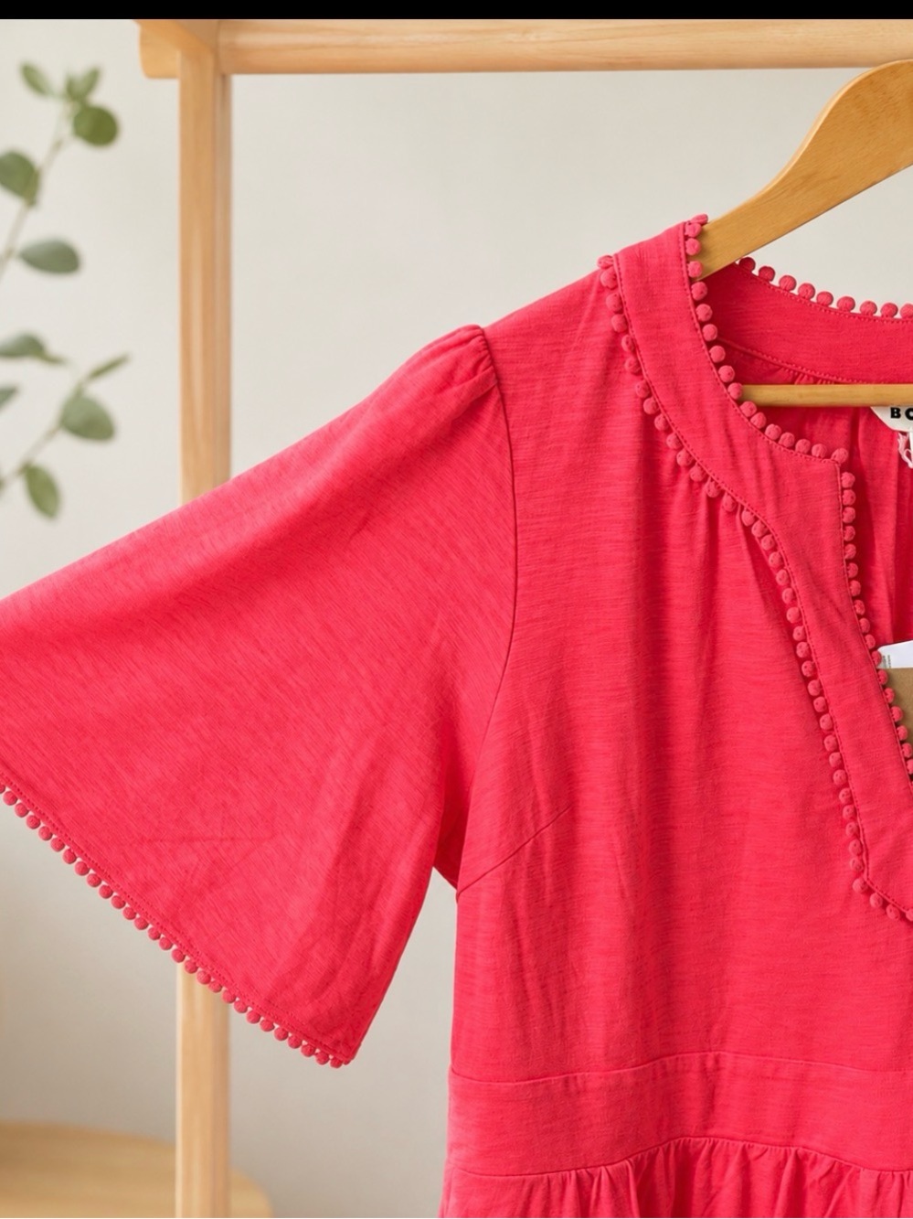 Boden Maddie Trim Jersey Dress Pink NWT Size 16-18 - Picture 4 of 9